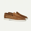 Mens Slip-On Driving Suede Loafers