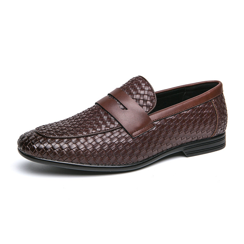 Breathable Woven Mens Casual Loafers