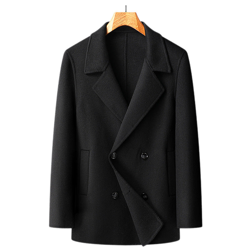 Mens Wool Overcoat with Removable Liner