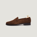 Mens nubuck leather Slip On Loafers