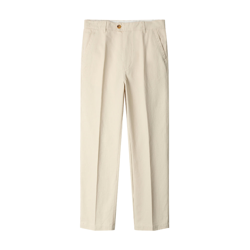 Men's Straight-Leg Cotton Casual Pants