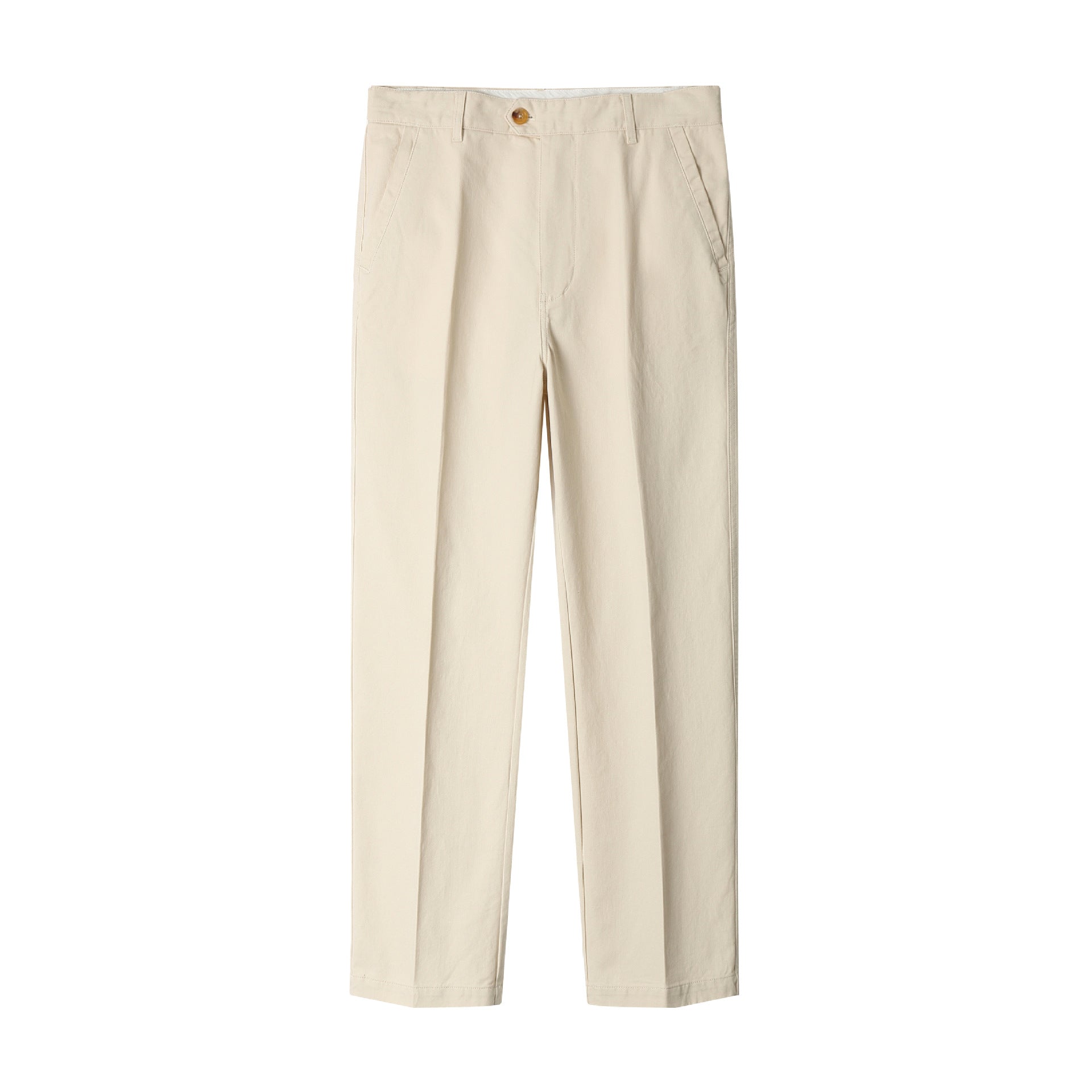 Men's Straight-Leg Cotton Casual Pants