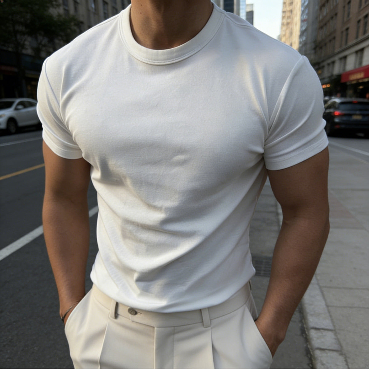 Muscle Fit Stretch T-Shirt