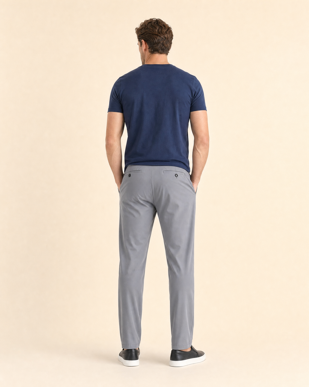 Men's Slim-Fit Cotton Casual Pants