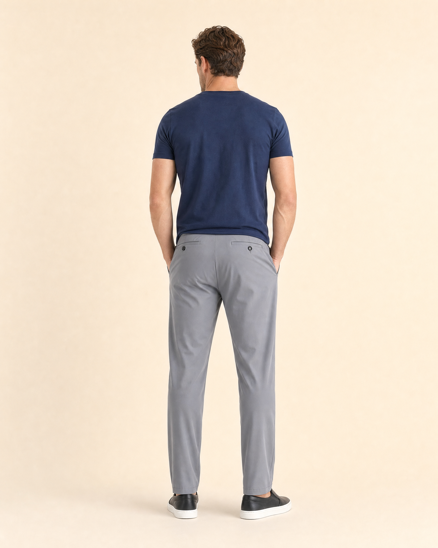 Men's Slim-Fit Cotton Casual Pants