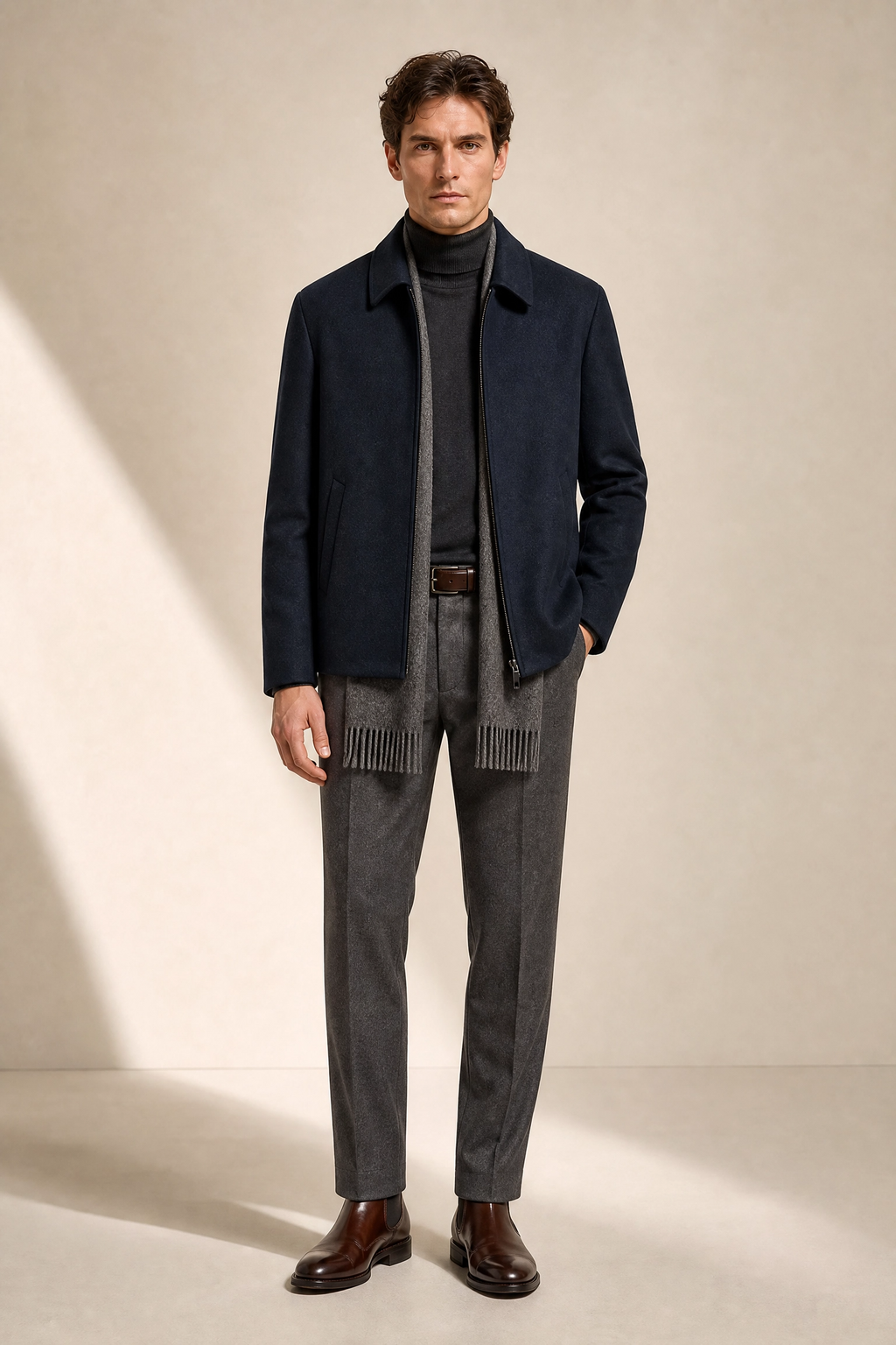 Mens Cashmere Blend Jacket