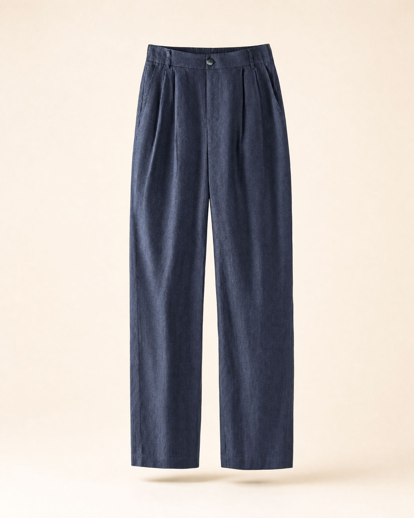 Mens Linen Straight Leg Pants