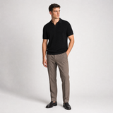 jacquard Buttonless Polo